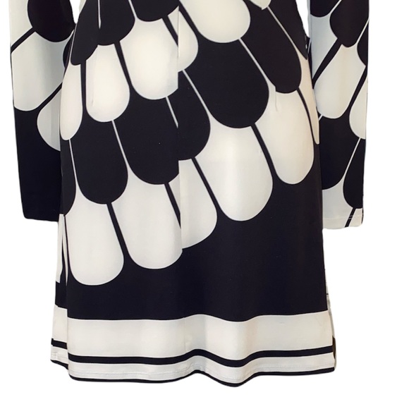 JB by Julie Brown Feather Print Morgan Mod Tunic Dress - S - Picture 7 of 11